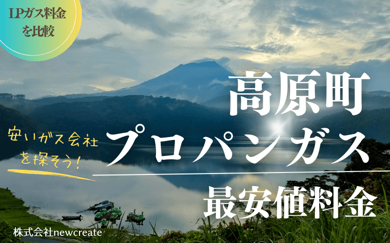 宮崎県高原町のプロパンガス平均価格と最安値料金