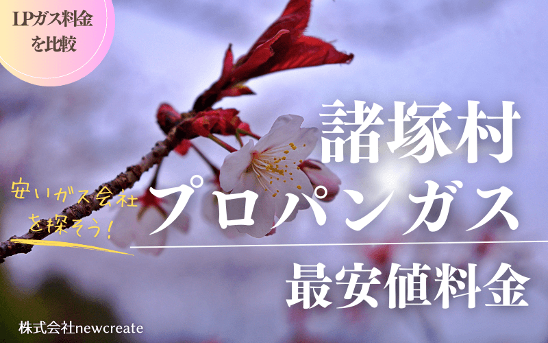諸塚村のプロパンガス平均価格と最安値料金