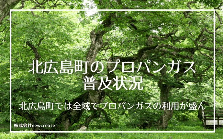 北広島町のプロパンガス普及状況