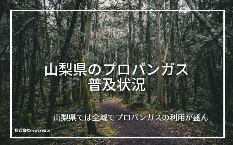 山梨県のプロパンガス普及状況