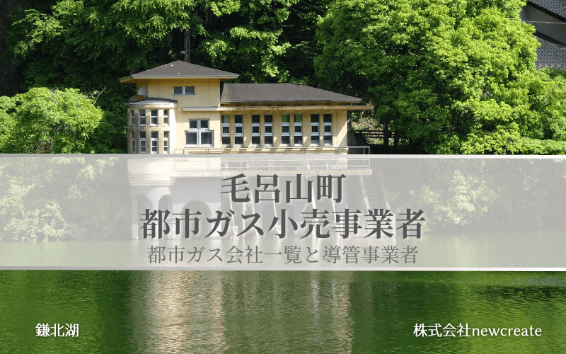 毛呂山町の都市ガス会社一覧