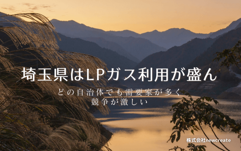 埼玉県はプロパンガスの利用が盛ん