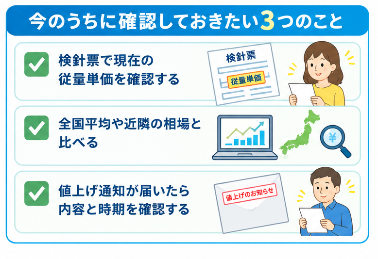 今のうちに確認しておきたい3つのこと