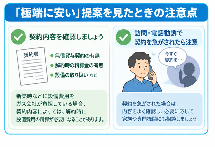 「極端に安い」提案を見たときの注意点